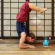 Man Doing Yoga While Burning Baby Oil Fragrance Oil