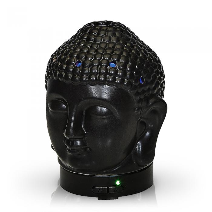 Buddha Head Black Ceramic Diffuser
