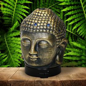Buddha Head Bronze Ceramic Diffuser Abstract Image